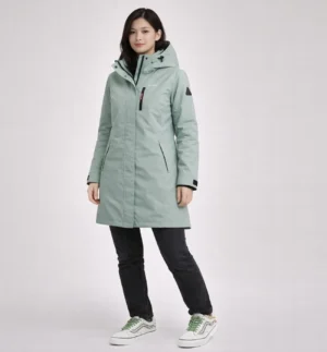 Women’s Insulated Winter Parka with Hood Green - SL905576 - 3