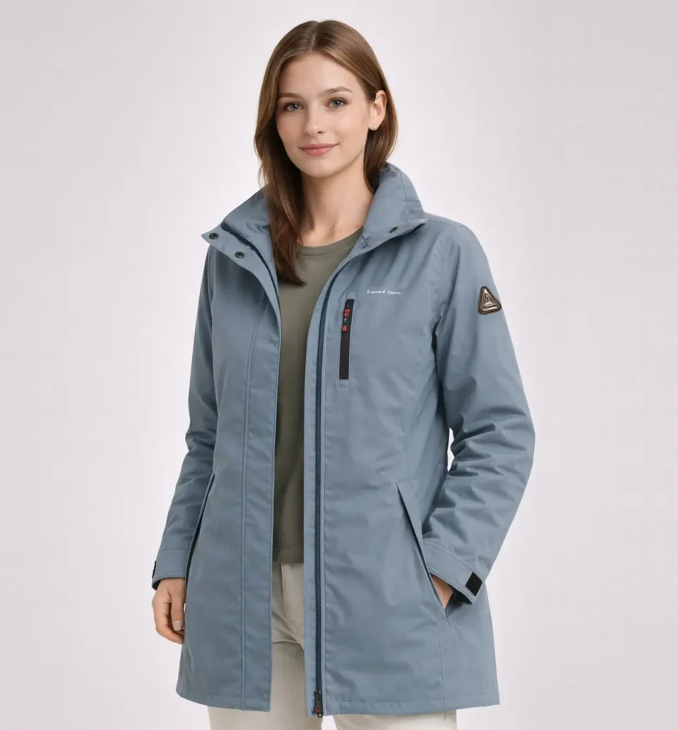 Women’s Insulated Winter Parka with Hood Mid-Length & Warm