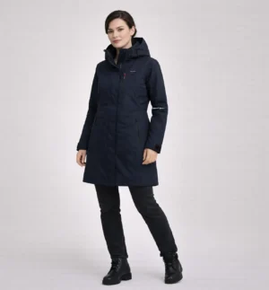 Women’s Insulated Winter Parka with Hood Navy - SL905576 + - 1