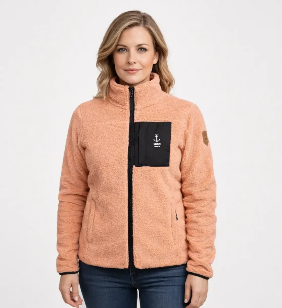 Dames sportieve fleece jas