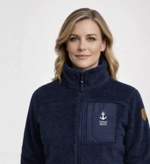 Dames Functionele fleece jas Navy-SL20521-3