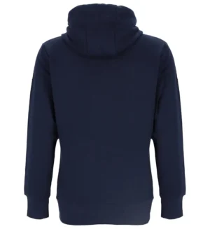 Ladies Sweat Jacket Plain with Hood and zip-Navy-SL4009-7