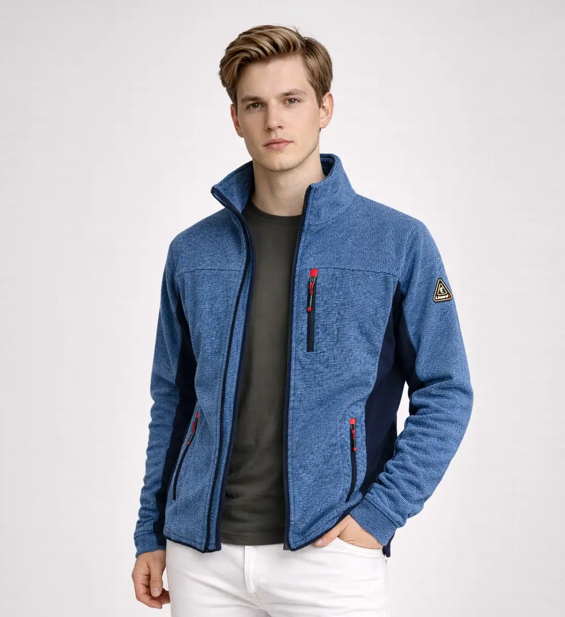 Mens CVC Jacket - Blue - SL50051