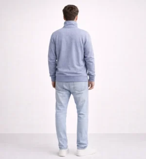 Mens CVC Jacket fijne streep-Jeans Milans- BD4005-3