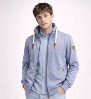 Mens CVC Jacket fijne streep-Jeans Milans- BD4005