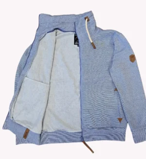 Mens CVC Jacket fijne streep-Jeans Milans- BD4005-5