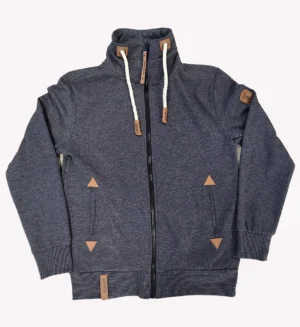 Mens CVC Jacket fijne streep-Navy Milans- BD4005