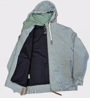 Mens CVC Jacket hood-Olive milans-SL008-6