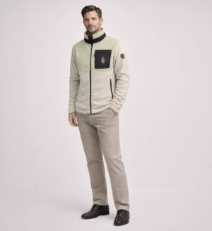 Mens Fleece Jacket-Light Green-SL20581-1