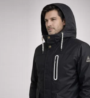 Mens Rain Jacket-Black- SL90319 - 1