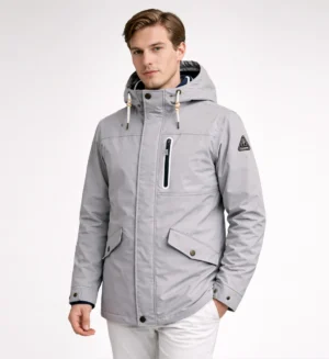 Mens Rain Jacket-Light grey- SL90319