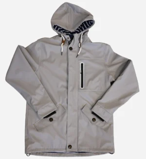 Mens Rain Jacket-Light grey- SL90319 - 4