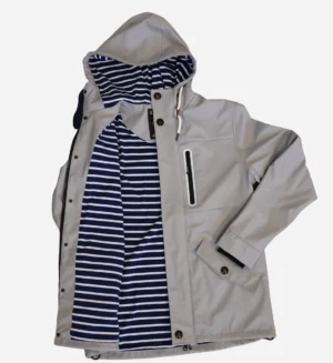 Mens Rain Jacket-Light grey- SL90319 - 5