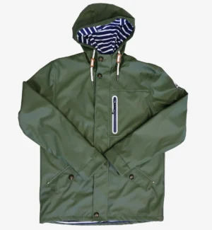 Mens Rain Jacket-Olive- SL90319 - 5