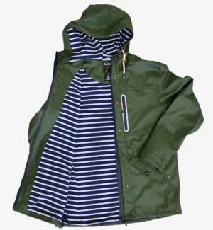 Mens Rain Jacket-Olive- SL90319 - 6