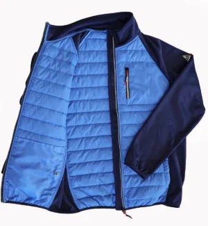 Mens Softshell with padding jacket-Royal blue - SL905538 - 5