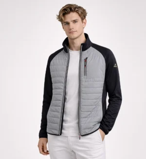 Mens Softshell with padding jacket-grey - SL905538 - 1