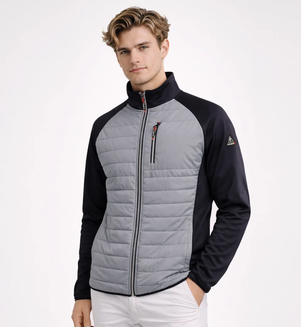 Mens Lightweight Softshell with padding full zip Jacket