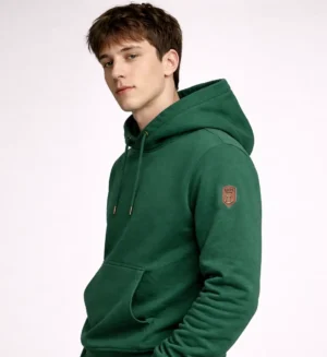 Premium CVC Hoodie-Green-3
