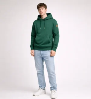 Premium CVC Hoodie-Green-4