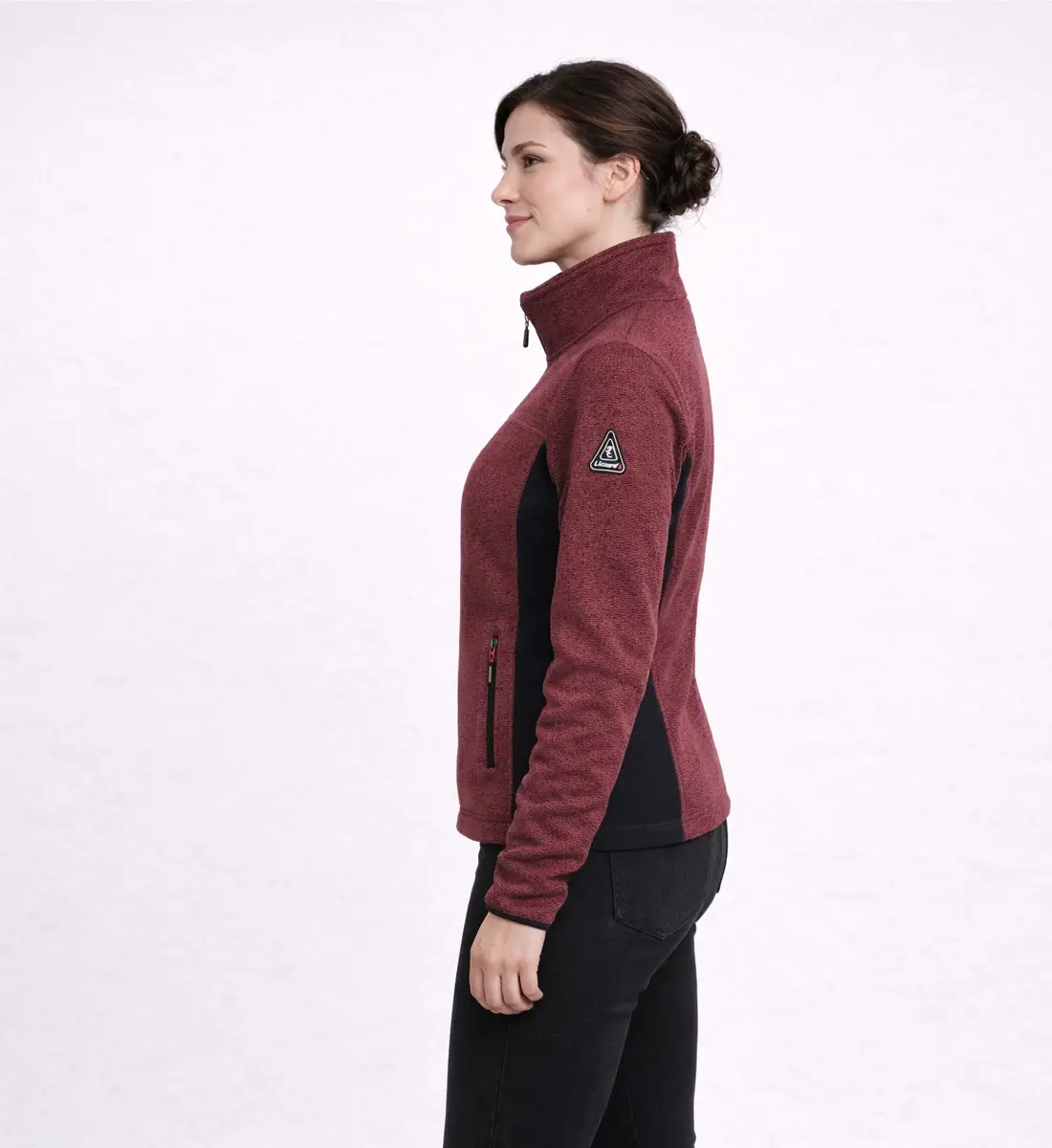 Womens Lightweight Fleece wiht inside lining Coral-BD2050-6