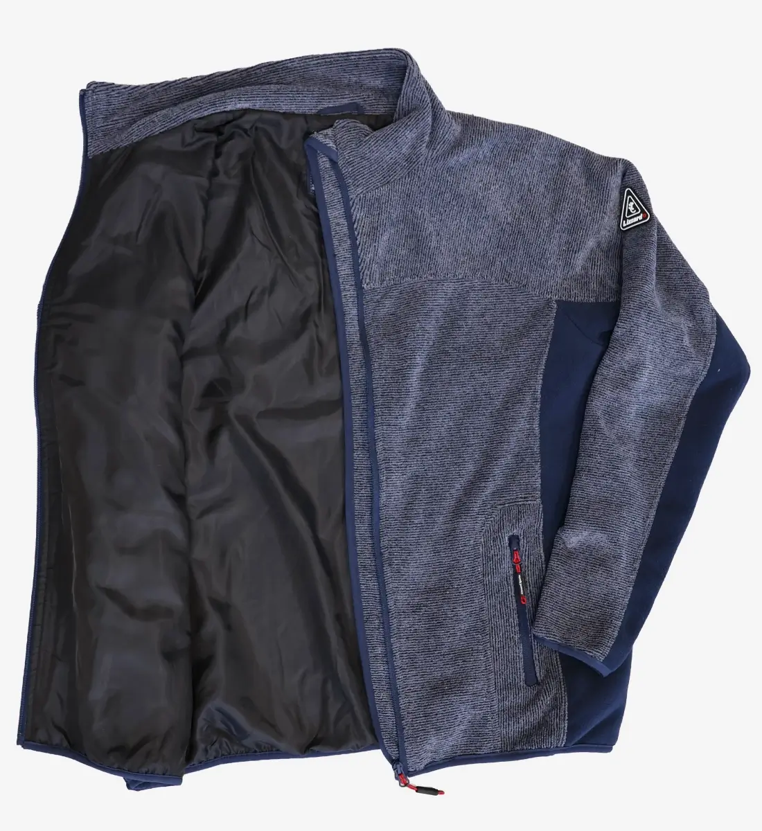 Womens Lightweight Fleece wiht inside lining Navy-BD2050-5