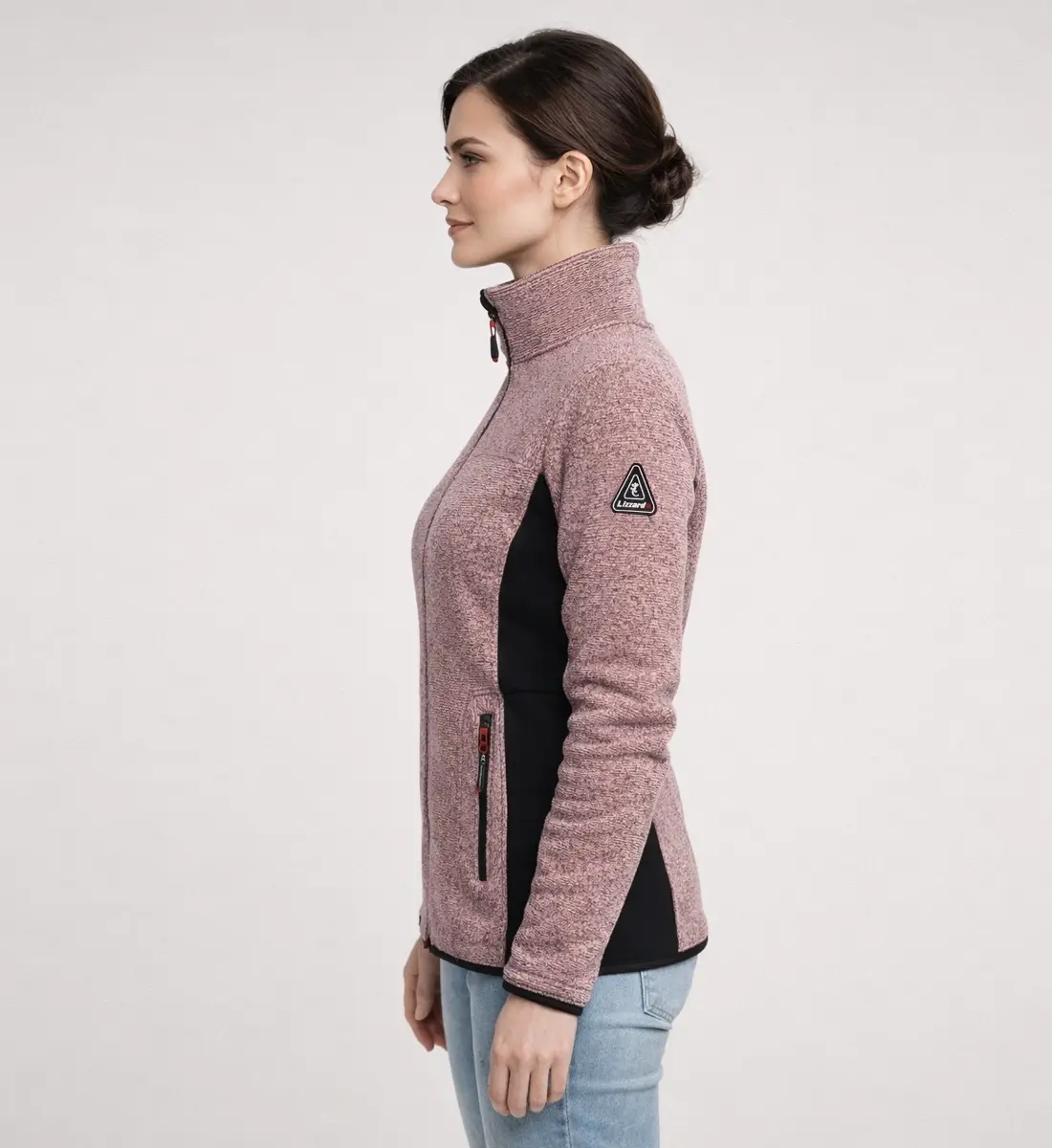 Womens Lightweight Fleece wiht inside lining Pink-BD2050-1
