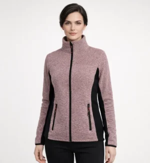 Womens Lightweight Fleece wiht inside lining Pink-BD2050