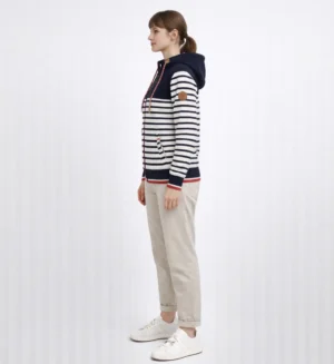 Womens Sweet Jacket with strips stylish-BD20477-1