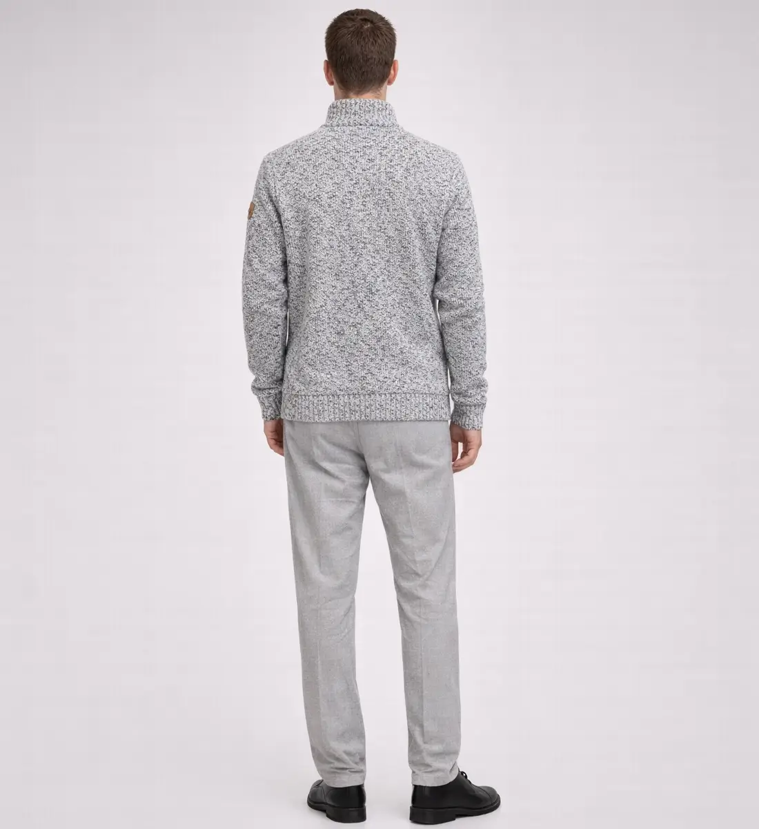 Alvin Unisex Zip-Up Knit Jacket – Structured Knitwear - Afbeelding 9