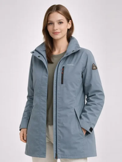 Women’s Insulated Winter Parka with Hood Mid-Length & Warm